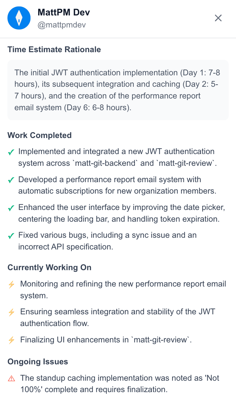 MattPM Mobile Dashboard Preview